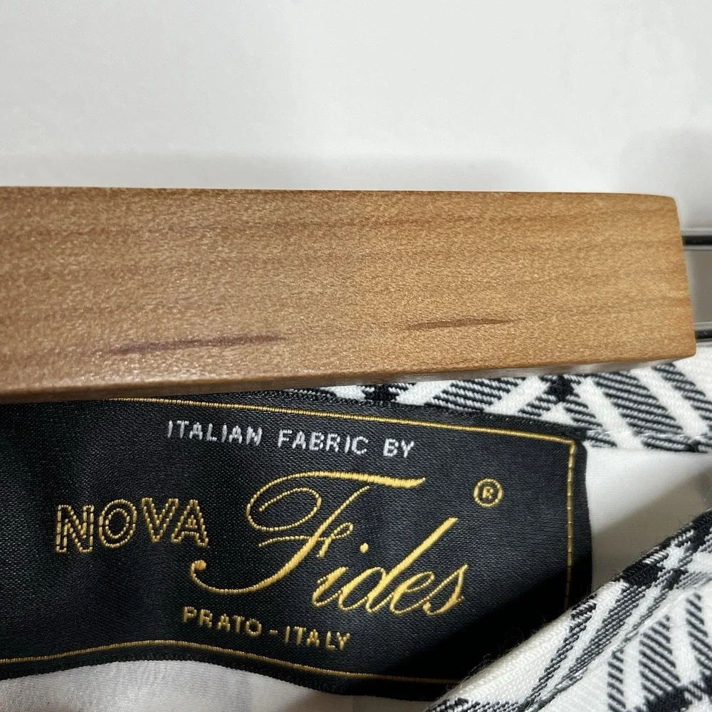 J Crew Nova Fides Plaid A-Line Skirt Black White Womens 2 Preppy Academia Career - Picture 7 of 11